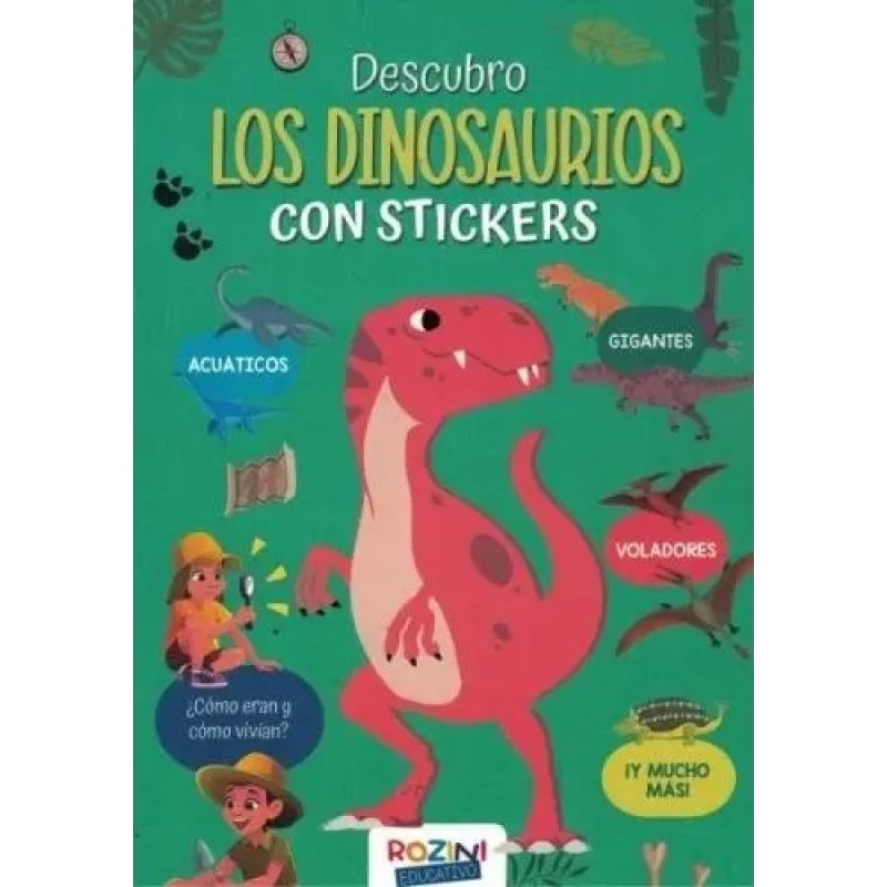 DESCUBRO LOS DINOSAURIOS - CON STICKERS (Nuevo)