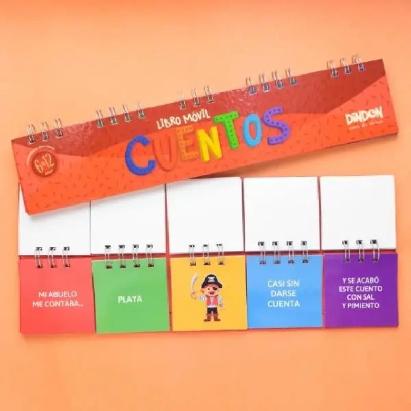 LIBRO MOVIL DE CUENTOS (TAPA DURA ESPIRALADO) (Nuevo)