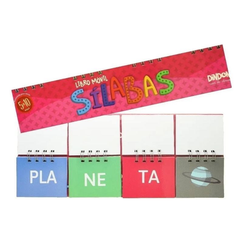 LIBRO MOVIL DE 3 SILABAS (TAPA DURA ESPIRALADO) (Nuevo)