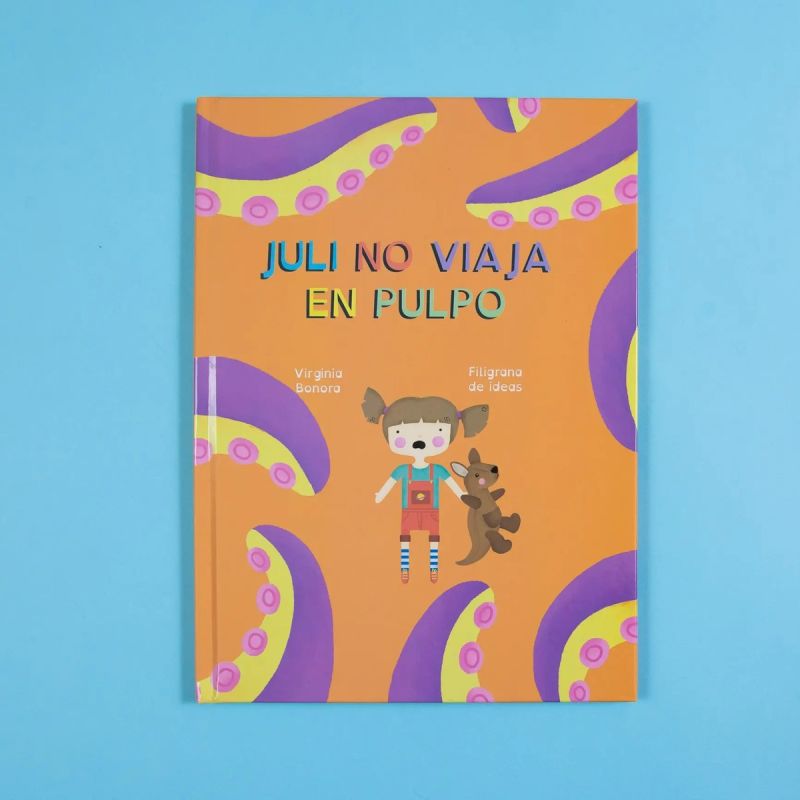 JULI NO VIAJA EN PULPO (TD) LIBRO + MUÑECO CANGURO + STICKERS (Nuevo)