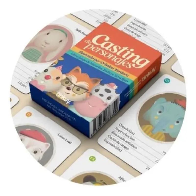 CASTING DE PERSONAJES - LIBRO JUEGO DE HISTORIAS - 50 NAIPES (Nuevo)