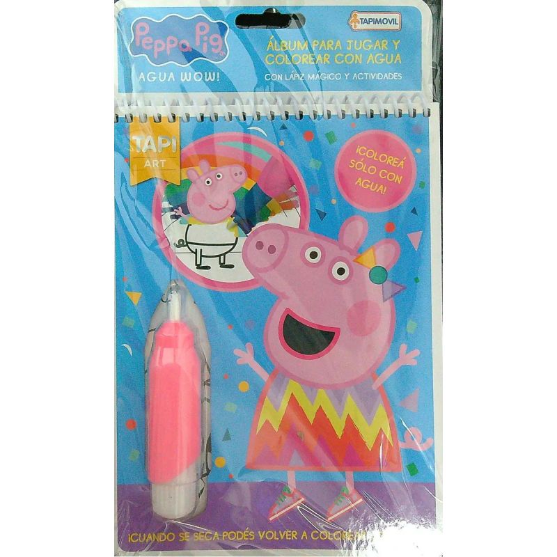 PEPPA PIG - AGUA WOW - TAPI ART (CARTONE) - INCLUYE LAPIZ MAGICO DE AGUA (Nuevo) - Miniatura 3