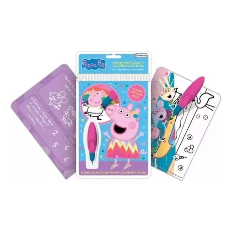 PEPPA PIG - AGUA WOW - TAPI ART (CARTONE) - INCLUYE LAPIZ MAGICO DE AGUA (Nuevo) - Miniatura 2