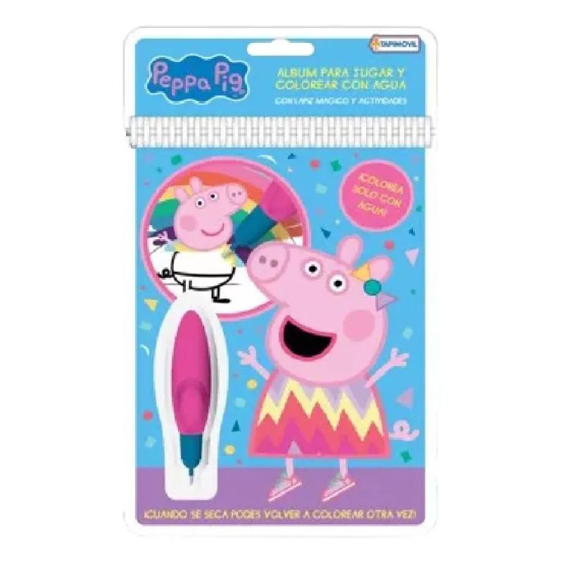 PEPPA PIG - AGUA WOW - TAPI ART (CARTONE) - INCLUYE LAPIZ MAGICO DE AGUA (Nuevo)