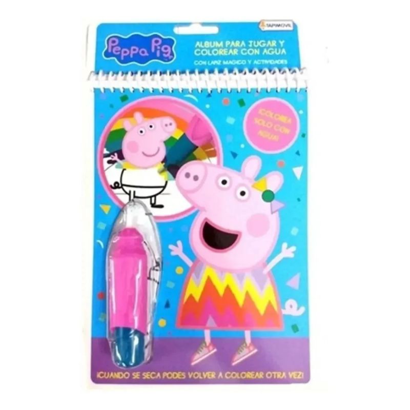 PEPPA PIG - AGUA WOW - TAPI ART (CARTONE) - INCLUYE LAPIZ MAGICO DE AGUA (Nuevo) - Miniatura 4