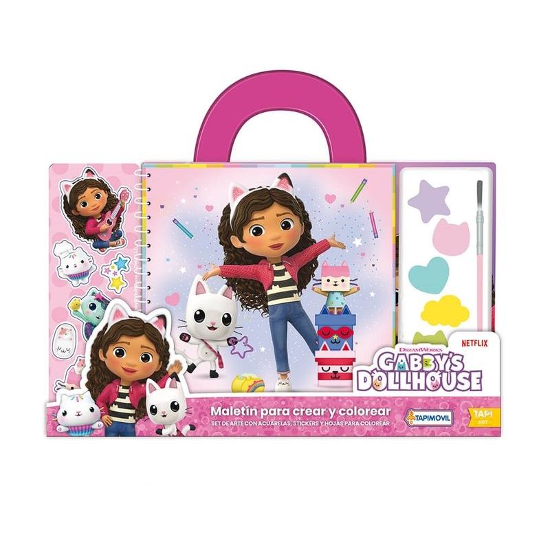 MALETIN PARA CREAR Y COLOREAR - GABBYS DOLLHOUSE (Nuevo)