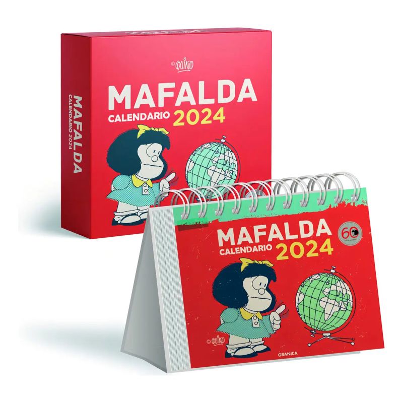 CALENDARIO 2024 MAFALDA CAJA - ROJO (Nuevo)