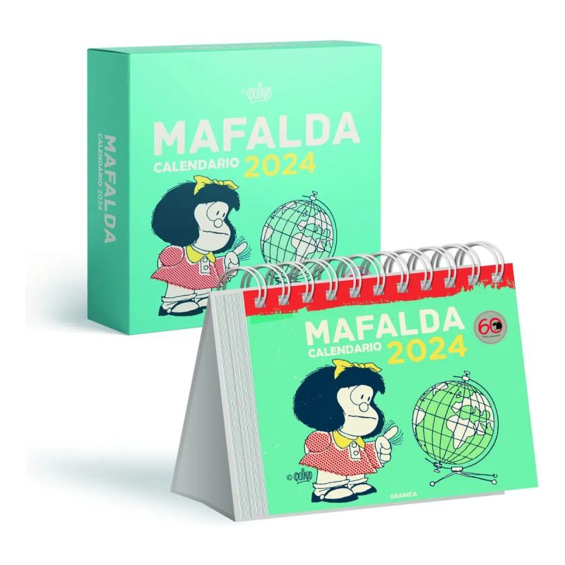 CALENDARIO 2024 MAFALDA CAJA - TURQUESA (Nuevo)