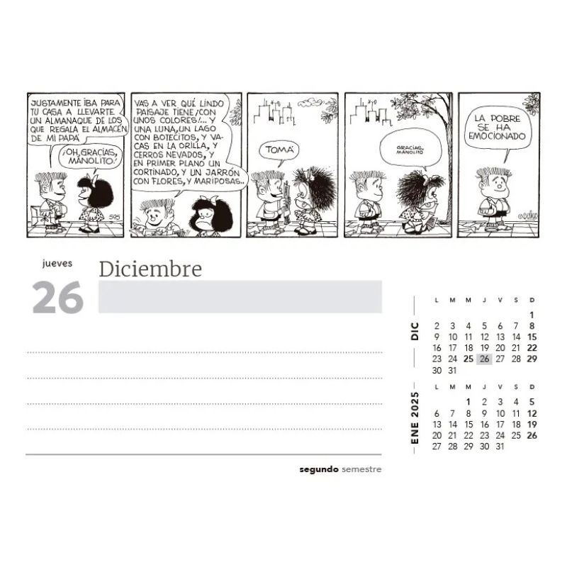 CALENDARIO 2024 MAFALDA DE COLECCION (Nuevo) - Miniatura 4