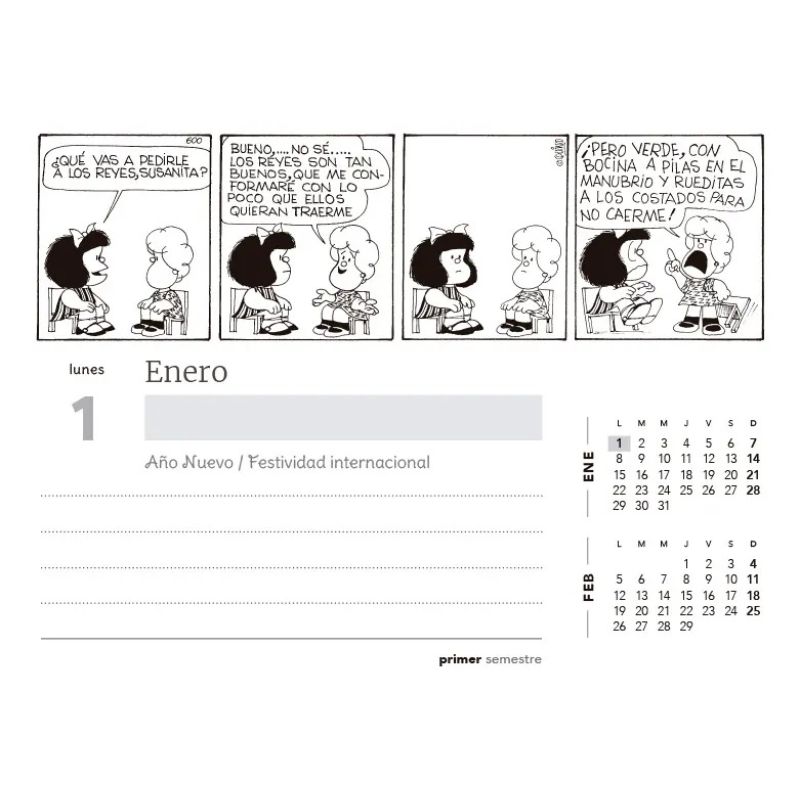 CALENDARIO 2024 MAFALDA DE COLECCION (Nuevo) - Miniatura 3