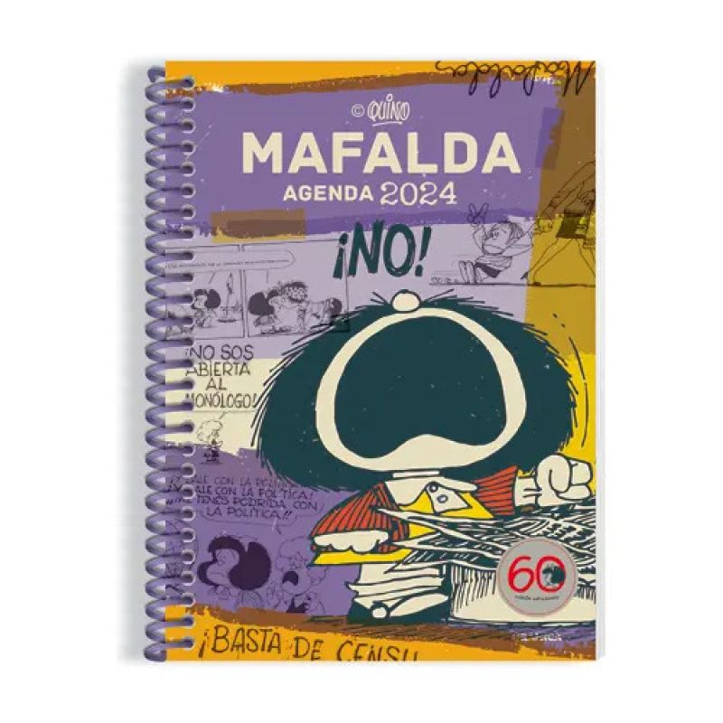 AGENDA 2024 MAFALDA ANILLADA FEMINISTA VIOLETA (Nuevo)