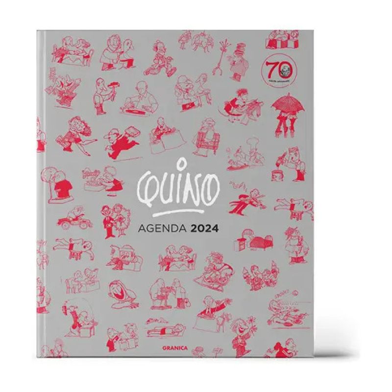 AGENDA 2024 QUINO ECUADERNADA GRIS (Nuevo)