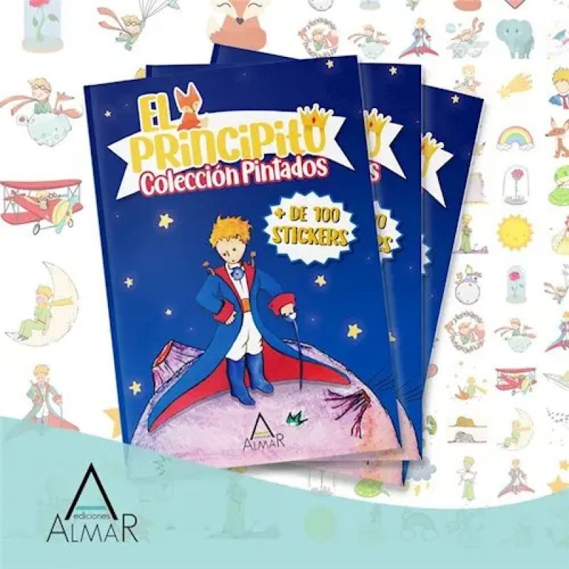 PRINCIPITO, EL - PARA COLOREAR COLECCION PINTADOS + DE 100 STICKERS (Nuevo)