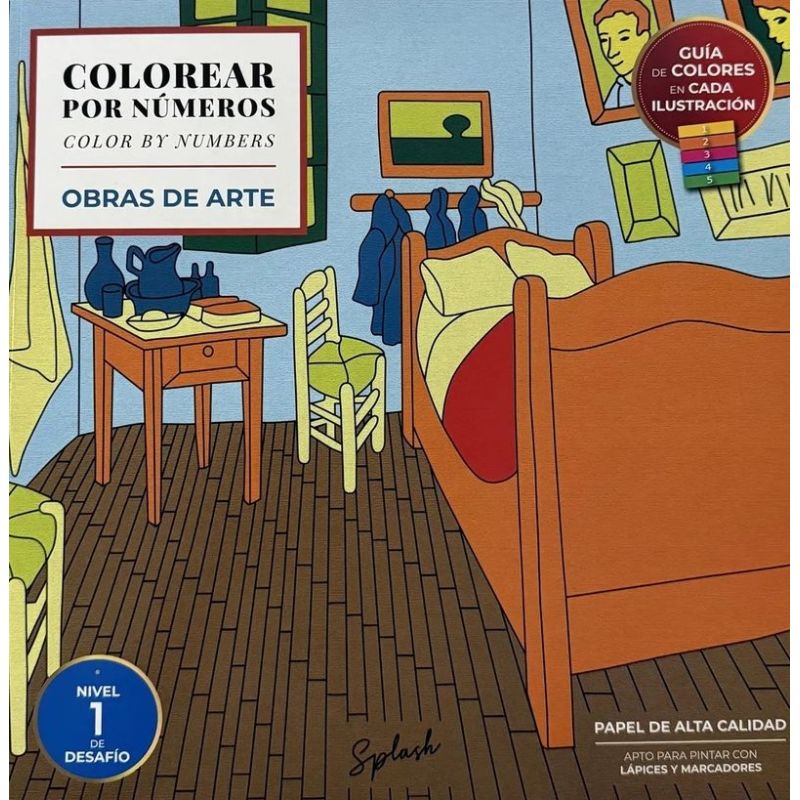 COLOREAR POR NUMEROS - OBRAS DE ARTE (Nuevo)