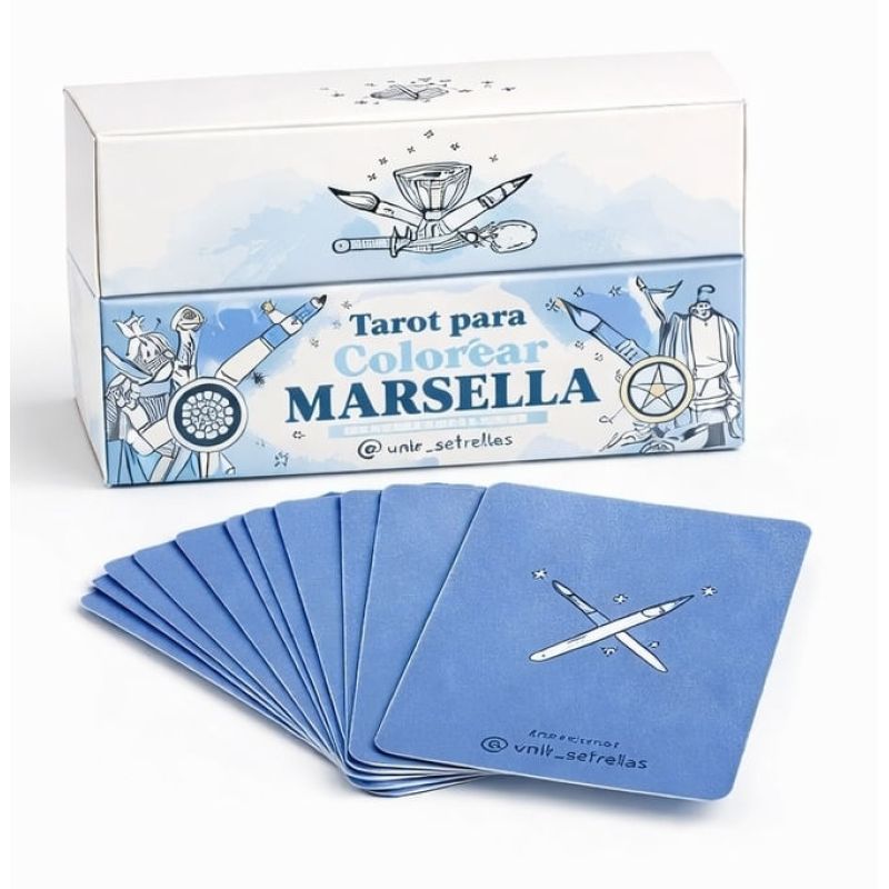 CAJA TAROT PARA COLOREAR DE MARSELLA (Nuevo)