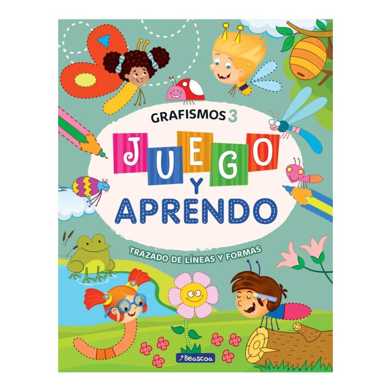 JUEGO Y APRENDO - GRAFISMOS 3 - TRAZADO DE LINEAS Y FORMAS (Nuevo)