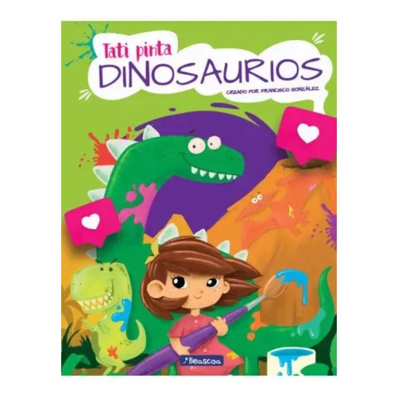 TATI PINTA DINOSAURIOS - CON STICKERS (Nuevo)