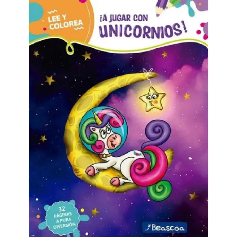 A JUGAR CON UNICORNIOS! - LEE Y COLOREA (Nuevo)