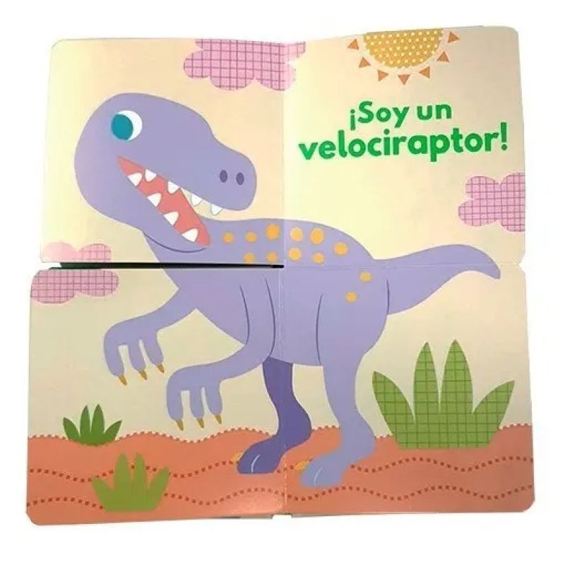 DINOSAURIOS - ADIVINA ADIVINADOR (CARTONE) LIBRO DESPLEGABLE (Nuevo)