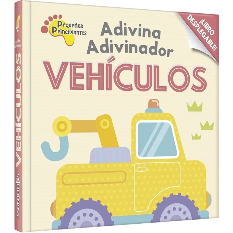VEHICULOS - ADIVINA ADIVINADOR (CARTONE) LIBRO DESPLEGABLE (Nuevo)