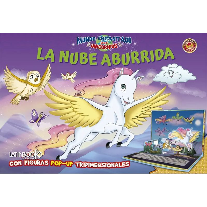 NUBE ABURRIDA, LA - MUNDO ENCANTADO UNICORNIOS - CARTONE POP-UP (Nuevo)