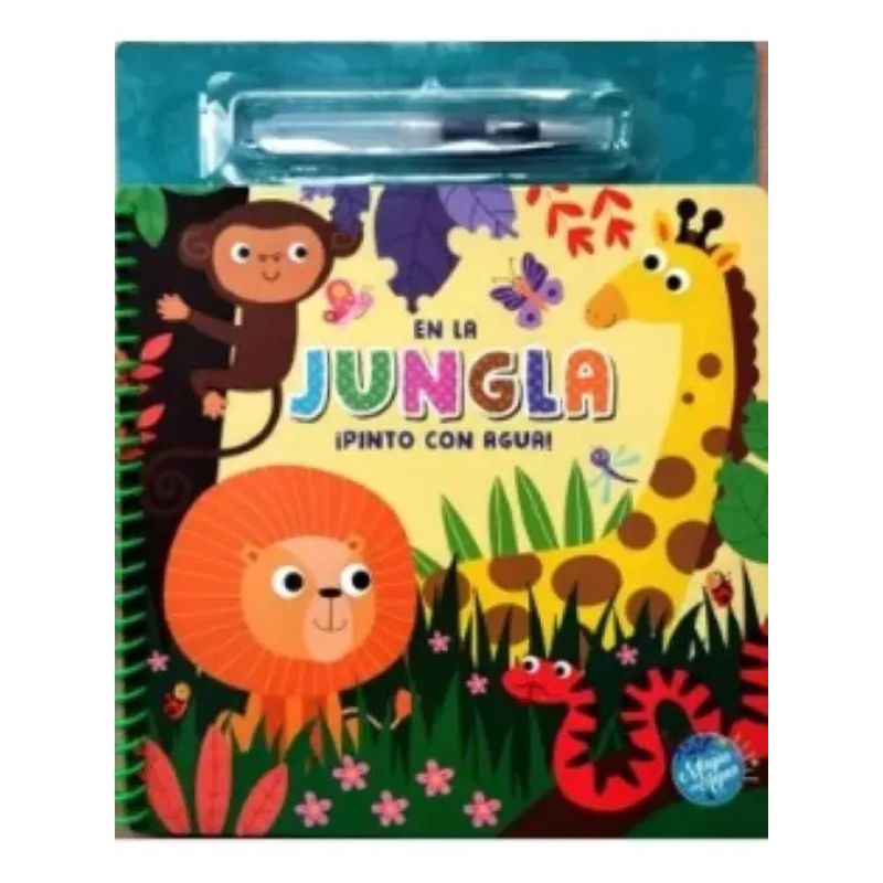 EN LA JUNGLA - PINTO CON AGUA! - MAGIA AL AGUA - CARTONE (Nuevo)