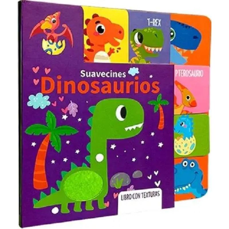 DINOSAURIOS - SUAVECINES - LIBRO CON TEXTURAS (Nuevo)