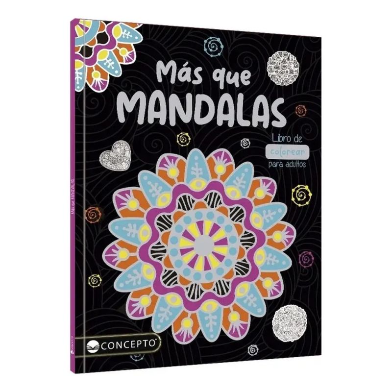 MAS QUE MANDALAS LIBRO DE COLOREAR PARA ADULTOS - COLORES Y EMOCIONES (Nuevo)