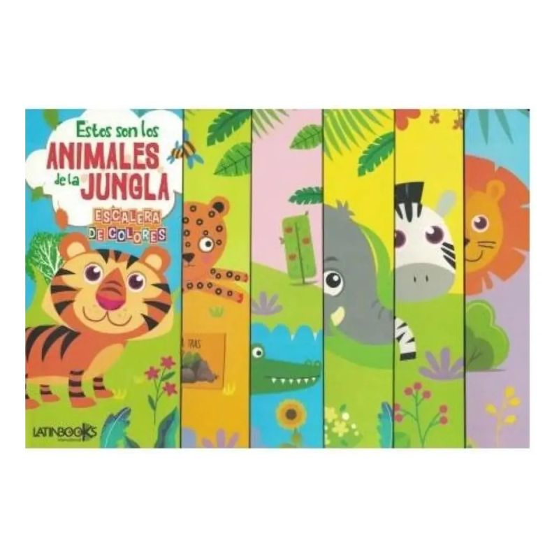ESTOS SON LOS ANIMALES DE LA JUNGLA - ESCALERA DE COLORES - CARTONE (Nuevo) - Miniatura 2