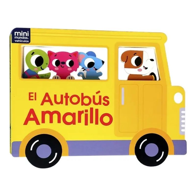 AUTOBUS AMARILLO, EL - MINI MUNDOS VEHICULOS - CARTONE (Nuevo)