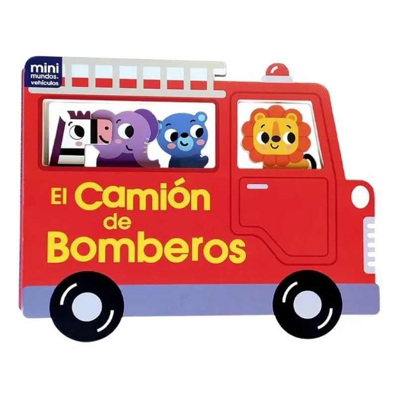 CAMION DE BOMBEROS, EL - MINI MUNDOS VEHICULOS - CARTONE (Nuevo)