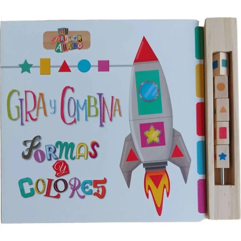 GIRA Y COMBINA FORMAS Y COLORES - MI PRIMER ABACO (Nuevo)