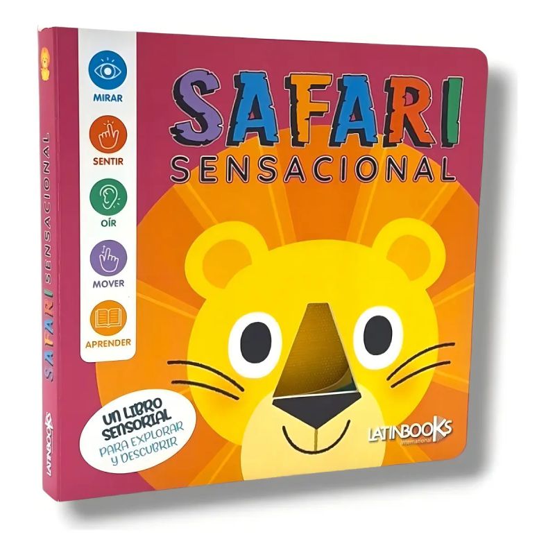 SAFARI SENSACIONAL - LIBRO SENSORIAL - CARTONE (Nuevo)