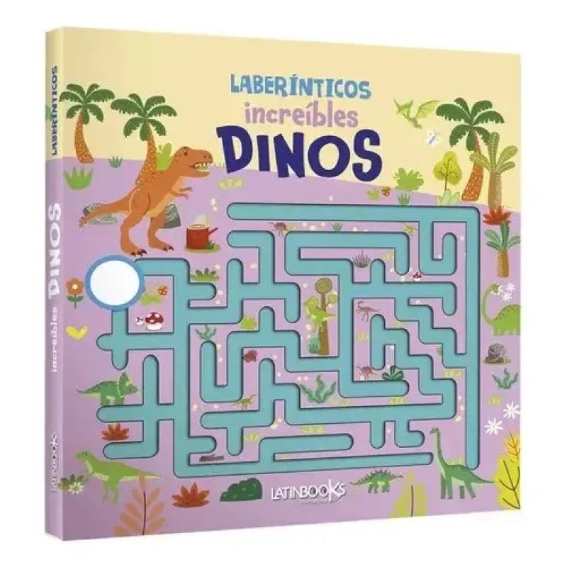 INCREIBLES DINOS - LABERINTICOS - CARTONE (Nuevo)