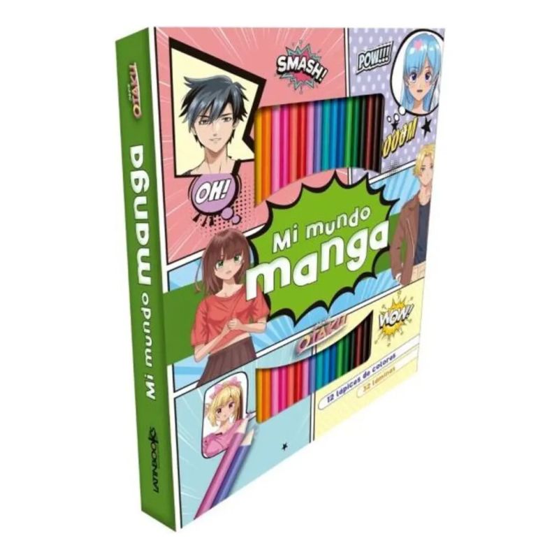 MI MUNDO MANGA - SERIE OTAKU - LAPICES + LAMINAS (Nuevo)