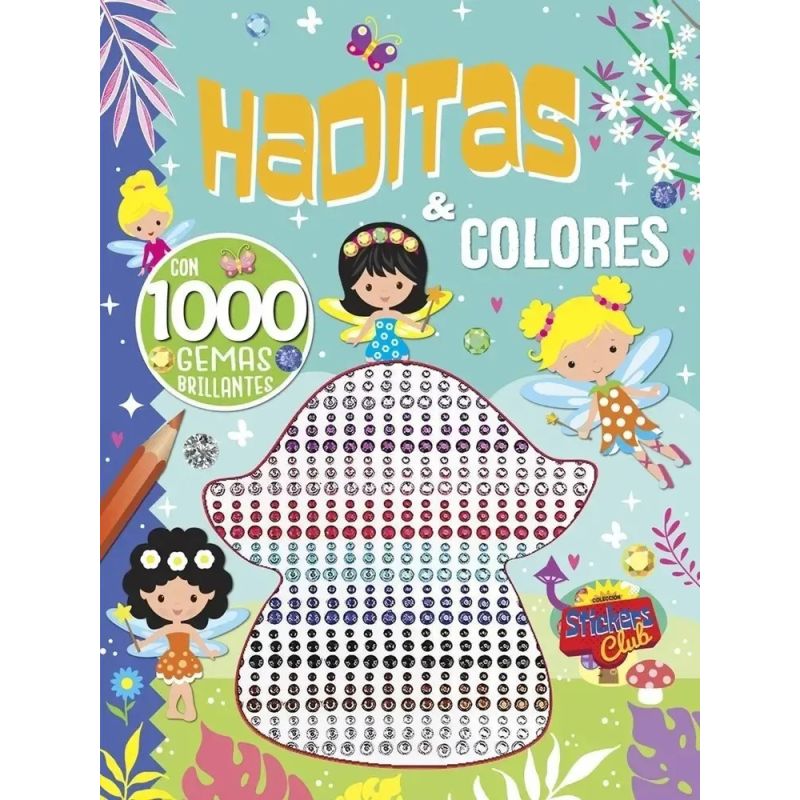 HADITAS &amp; COLORES  - CON 1000 GEMAS BRILLANTES - STICKERS CLUB (Nuevo)