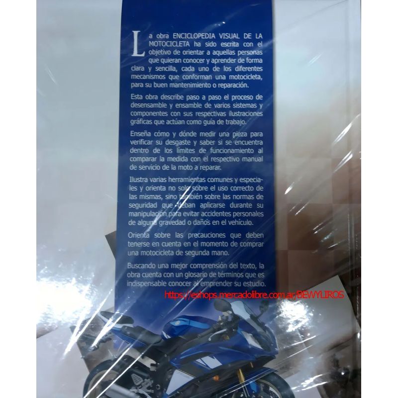 ENCICLOPEDIA VISUAL DE LA MOTOCICLETA - PARTES, FUNCIONAMIENTO, MANTENIMIENTO Y REPARACION (TD) (Nuevo)