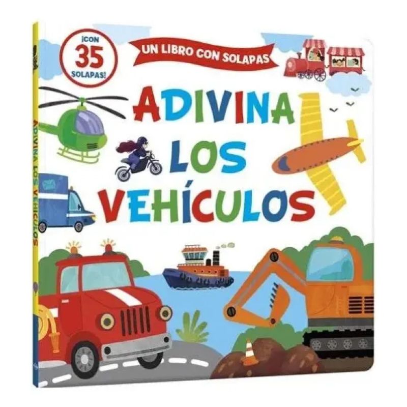 ADIVINA LOS VEHICULOS - CON 35 SOLAPAS - CARTONE (Nuevo)