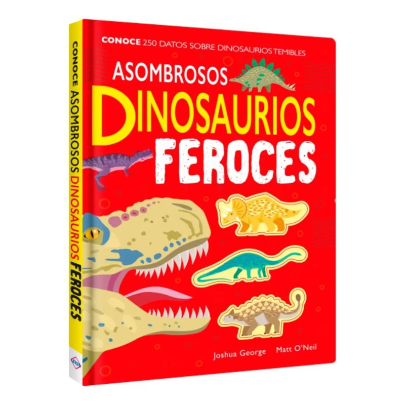 ASOMBROSOS DINOSAURIOS FEROCES - CARTONE (Nuevo)