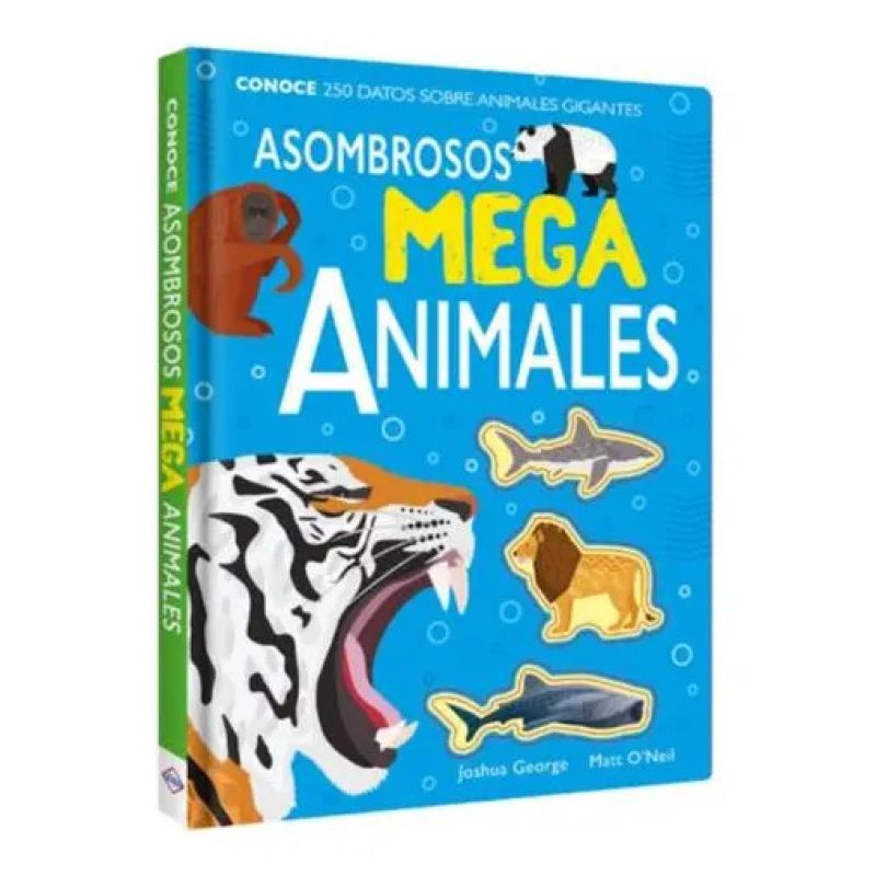ASOMBROSOS MEGA ANIMALES - CARTONE (Nuevo)