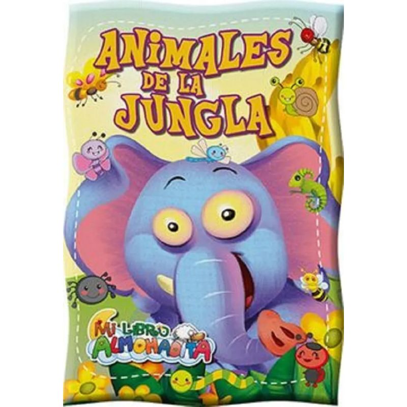 ANIMALES DE LA JUNGLA - MI LIBRO ALMOHADITA (TELA) (Nuevo)