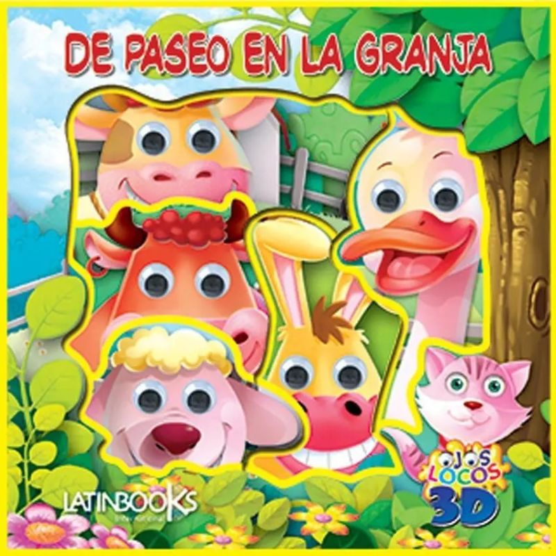 DE PASEO EN LA GRANJA - OJOS LOCOS 3D (GOMA EVA TROQUELADO) (Nuevo)