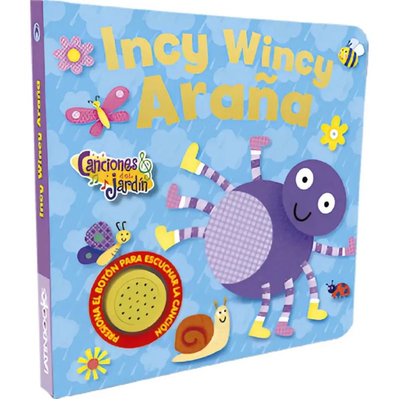 INCY WINCY ARAÑA - LIBRO SONORO - CANCIONES DEL JARDIN (CARTONE) - Miniatura 2