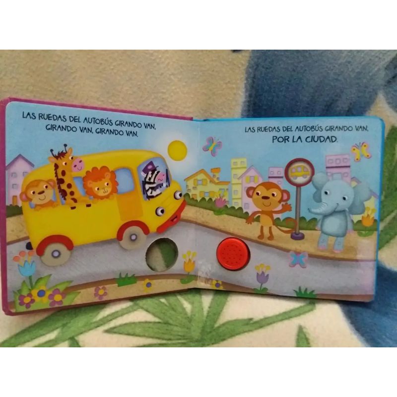 RUEDAS DEL AUTOBUS, LAS - CANCIONES DEL JARDIN (CARTONE) - LIBRO SONORO (Nuevo) - Miniatura 2
