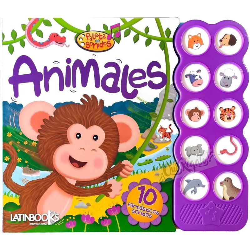 ANIMALES - PALETA DE SONIDOS (CARTONE) (Nuevo)