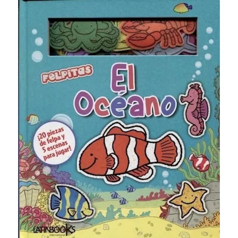 OCEANO, EL - FELPITAS (CON 20 PIEZAS ADHESIVAS DE FELPA) (CARTONE) (Nuevo)