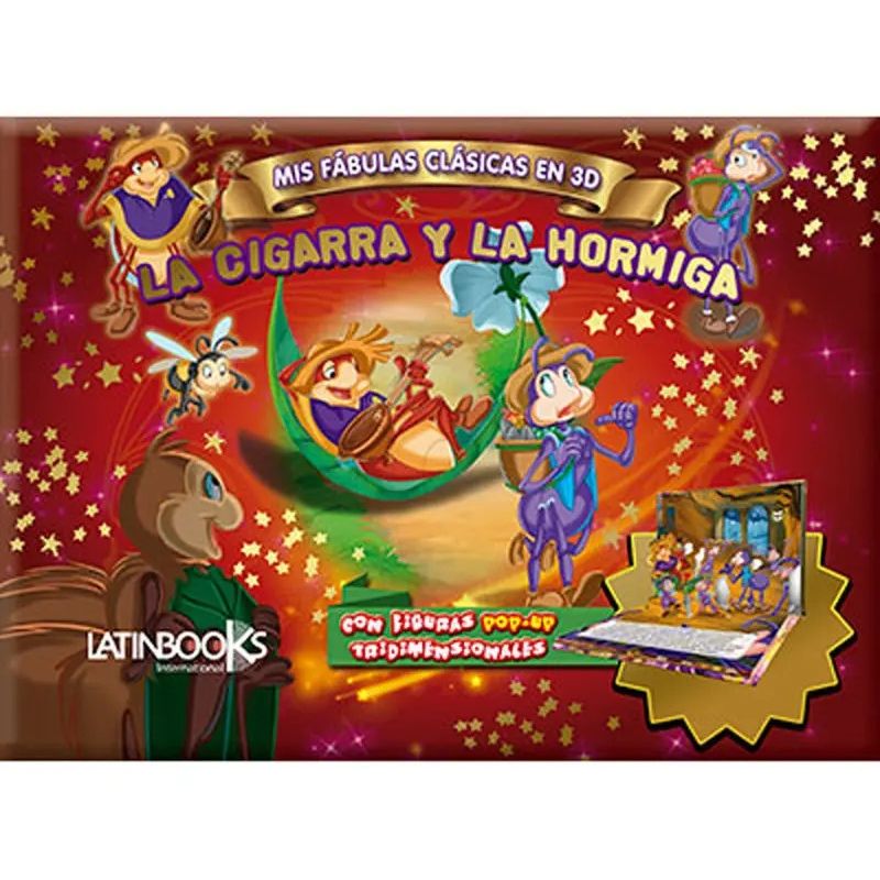 CIGARRA Y LA HORMIGA, LA - MIS FABULAS CLASICAS EN 3D (POP-UP) (Nuevo) - Miniatura 2