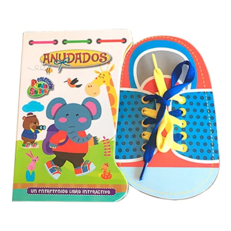 PUEDO SOLITO - ANUDADOS (CARTONE) - TAPA CON CORDONES PARA PRACTICAR (Nuevo)
