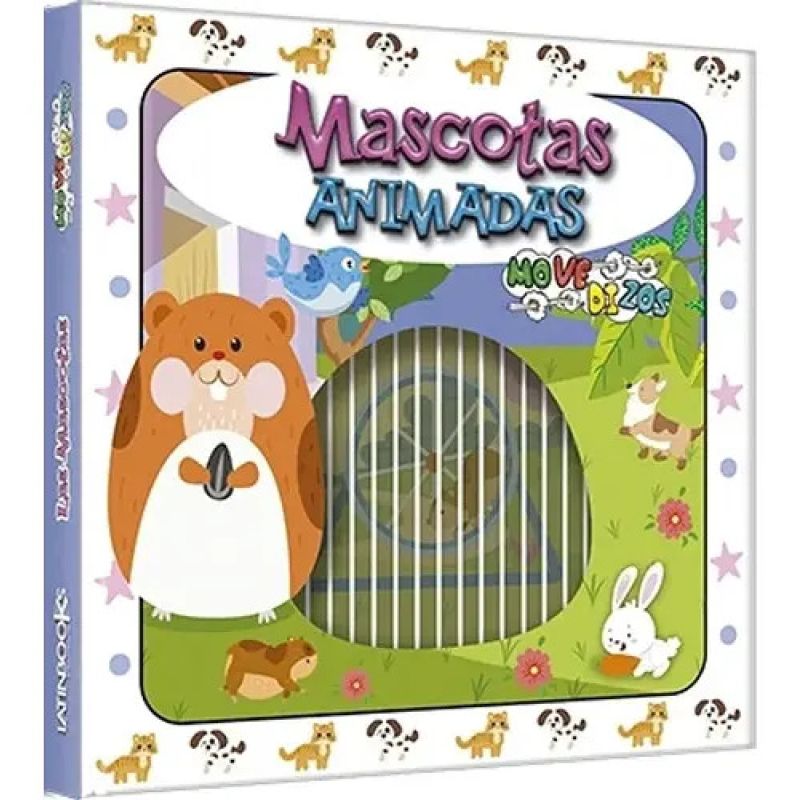 MASCOTAS ANIMADAS - MOVEDIZOS - CARTONE (Nuevo)