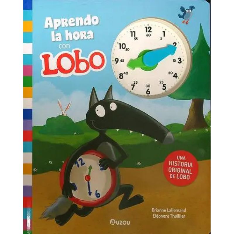 APRENDO LA HORA CON LOBO (TD) INCLUYE RELOJ (Nuevo)